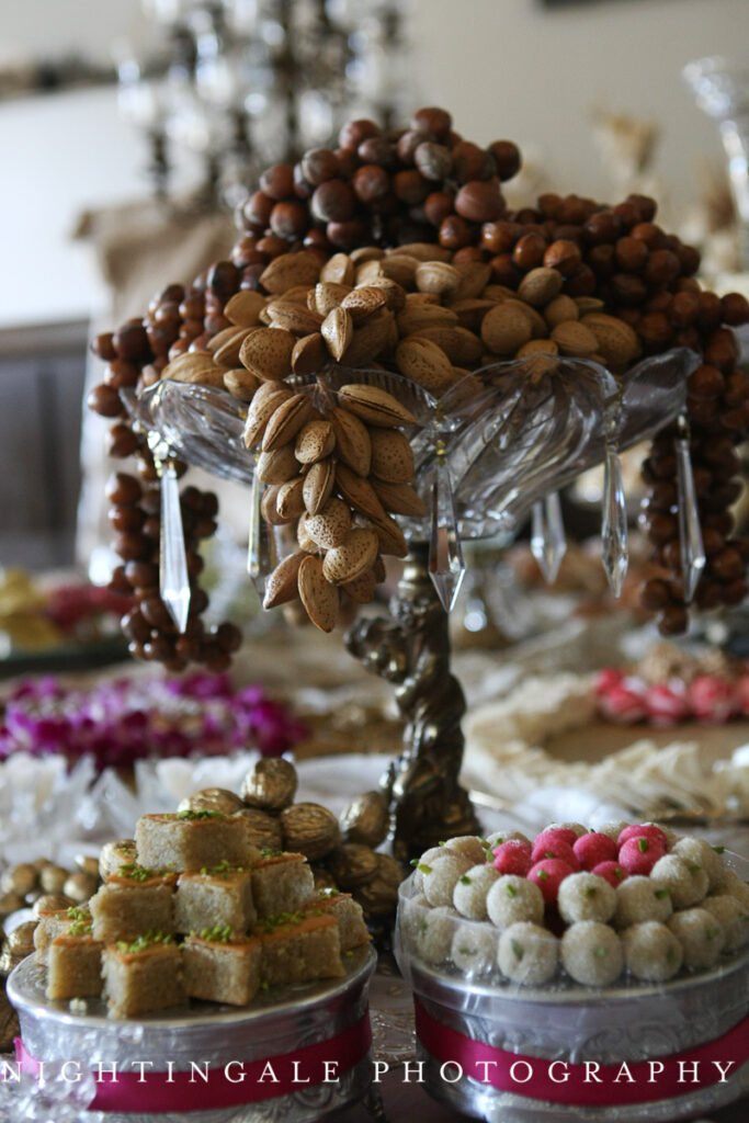 A table filled with lots of different types of food.